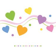 hearts greeting card N11