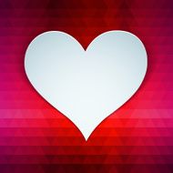 Valentines day or wedding card witn heart N16