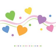 hearts greeting card N12