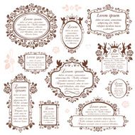 Set of romantic frames N3