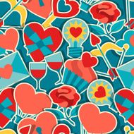 Valentine&#039;s and Wedding seamless pattern N3