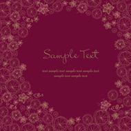 Decorative ornamental lace floral text background N2