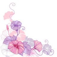 Stylish abstract floral background Design of vector flowers N2