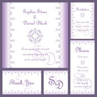 Wedding card set