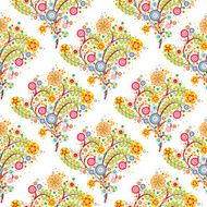 flowers floral seamless pattern with white background N2