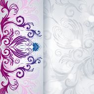 Abstract vector background with floral pattern N5