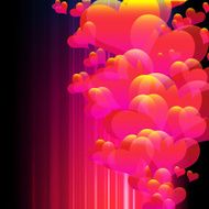 Valentine&#039;s day background with hearts N65
