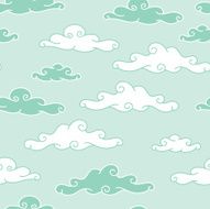 Clouds seamless pattern N20