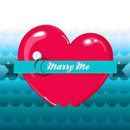 Marry me - greeting card