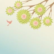Flowers and Bird N9