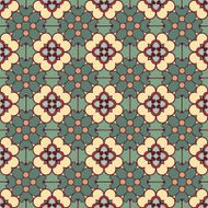 vintage flowers vector pattern N4