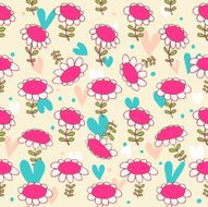 Floral seamless baby pattern N2