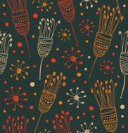 Seamless floral pattern Abstract background with flowers