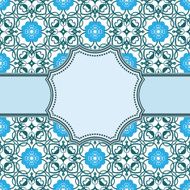 Vintage vector flower frame N140