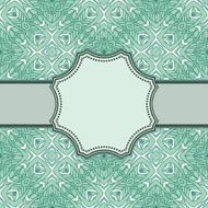 Vintage vector flower frame N141