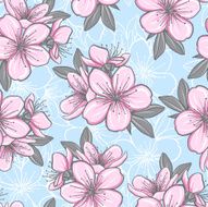 Seamless pattern with cherry blossom N2