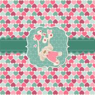 Hearts Puppy Love Card