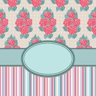 Vintage vector flower frame N142