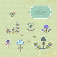 Vintage Floral Card N28