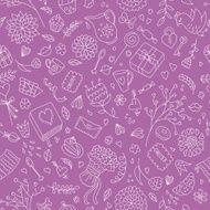 Girlish romantic pattern