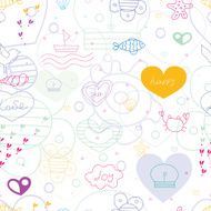 Marine seamless pattern N9