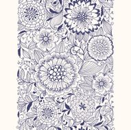 Seamless floral ornament N46