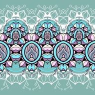 Horizontal seamless floral background N6
