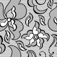 Lace fabric seamless pattern with abstract flowers N6