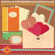 Vintage scrapbook set