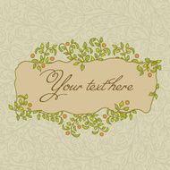 Floral banner and background