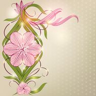 Decorative floral background N23