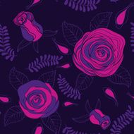 Seamless pattern with roses N127