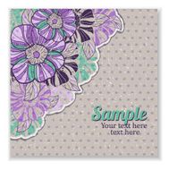 flower card and grungy background N5