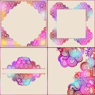 ornate card announcement collection