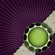 Purple template with flower