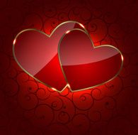 Valentines day heart backgroung vector illustration N12