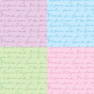 patterns with hand writing elements N2