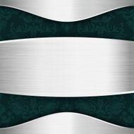 Silver and blue-green template