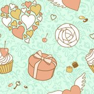 valentine day seamless pattern