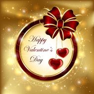 Holiday background with hearts