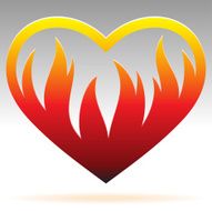 burning heart sign