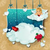 Cupid and clouds hung N2