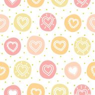 Seamless pattern with hearts N118
