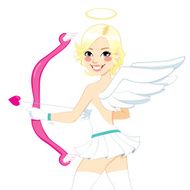 Smiling Cupid Angel Woman