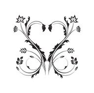 Floral heart N74