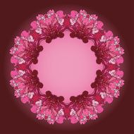 floral frame N213