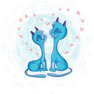 Blue Cats in Love