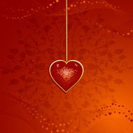 Valentine heart pendant