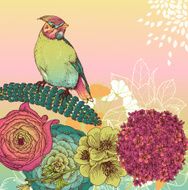 Floral card N66