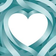 Heart Shape and Ribbon Background N3